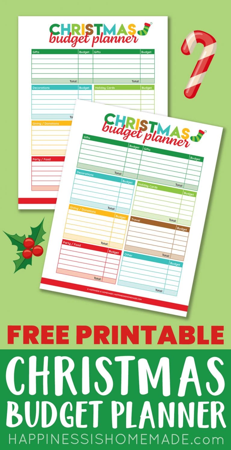 Printable Christmas Budget Planner - Happiness is Homemade