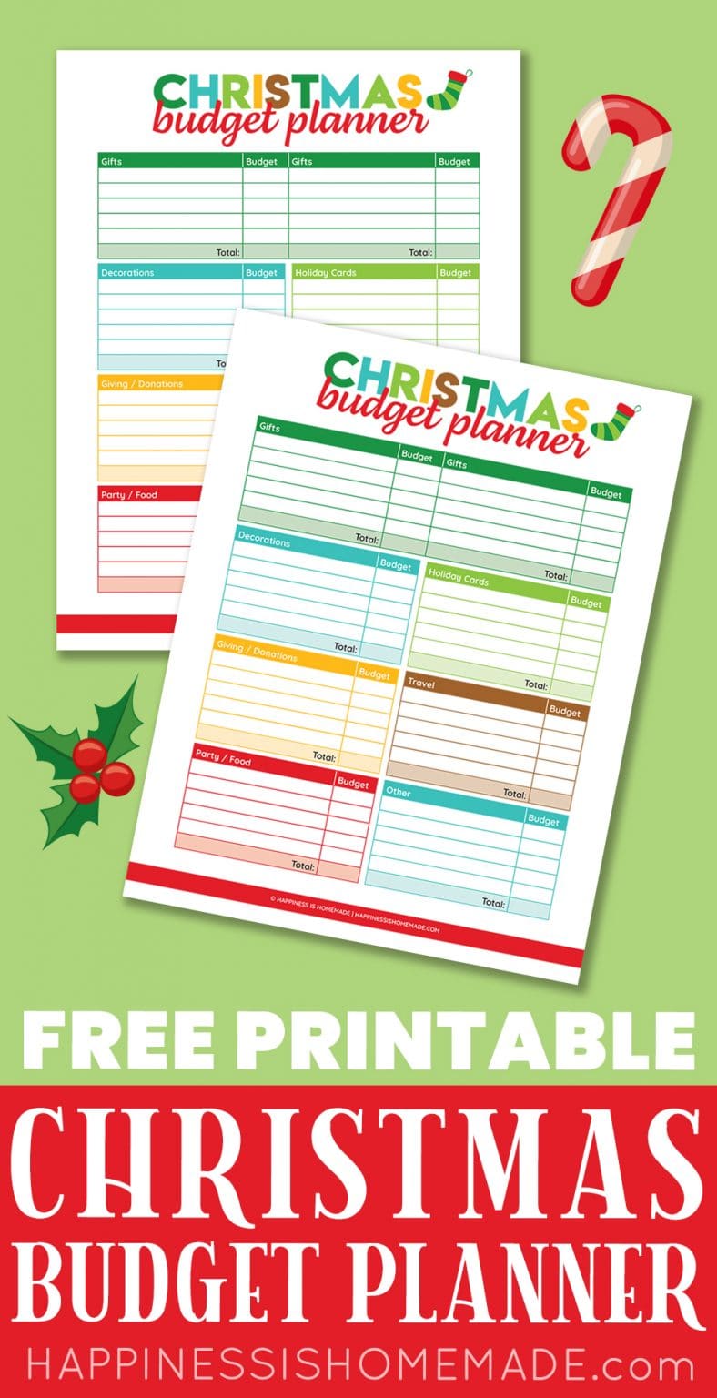 Printable Christmas Budget Planner - Happiness Is Homemade