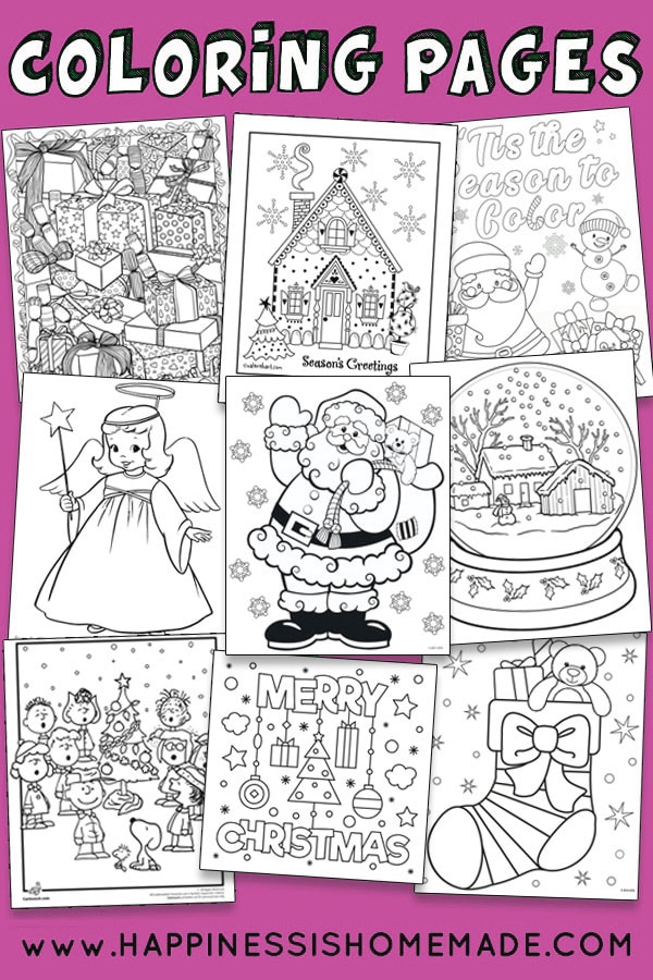 20+ FREE Christmas Coloring Pages for Adults and Kids - Happiness is  Homemade