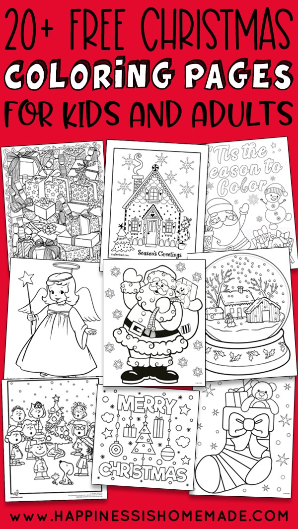 detailed christmas coloring pages
