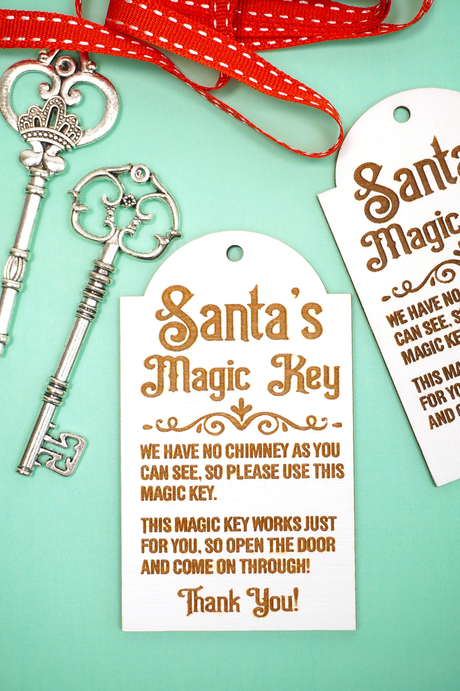 Santa's Magical Key Editable Template, Magic Key Tag No Chimney
