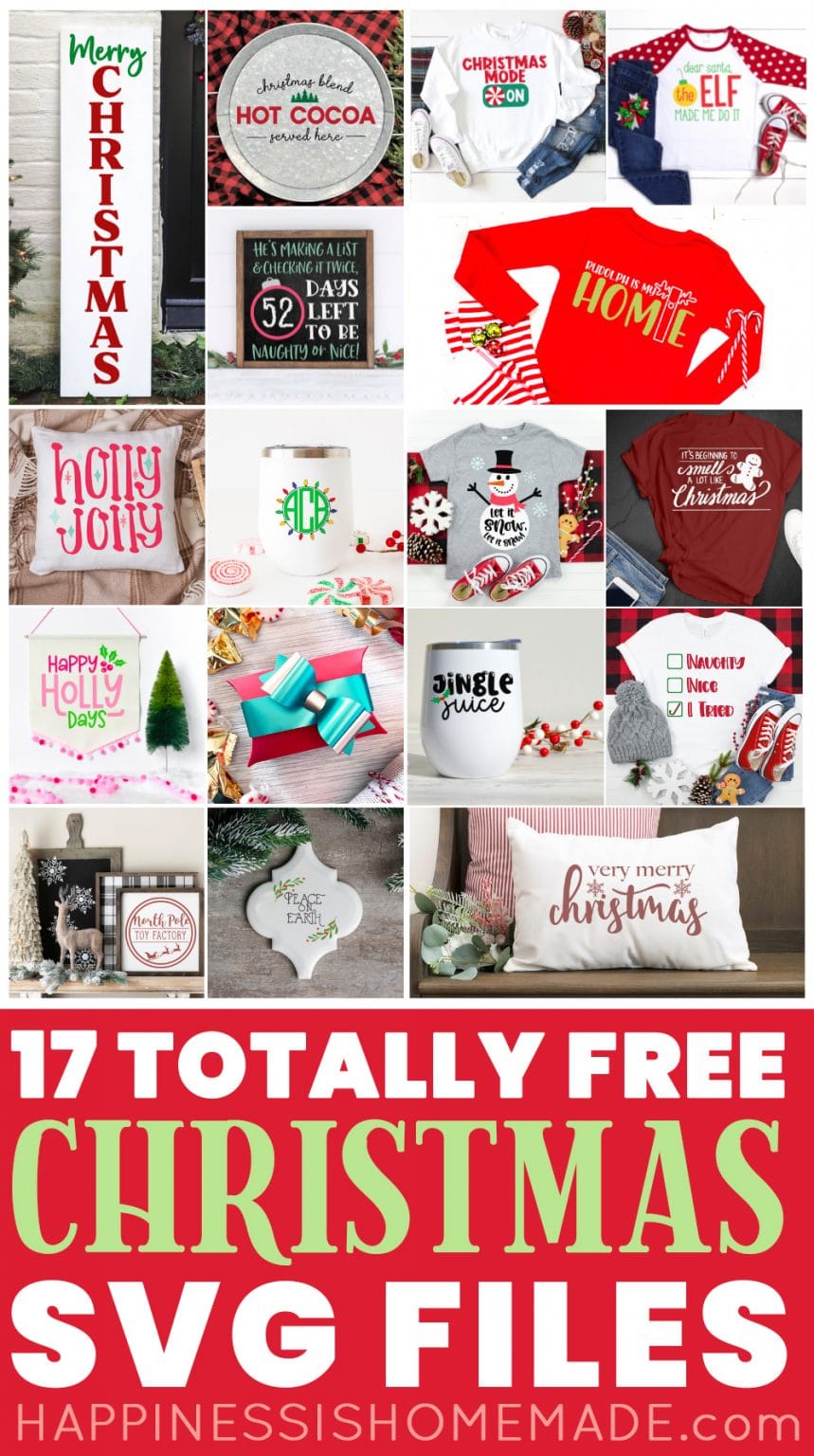 Free Christmas Countdown SVG +16 Christmas Cut Files