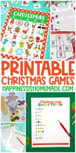 20+ Printable Christmas Games - Happiness is Homemade
