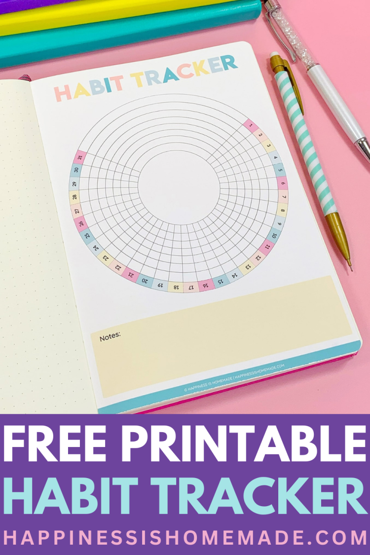 Free Printable Habit Tracker Happiness Is Homemade