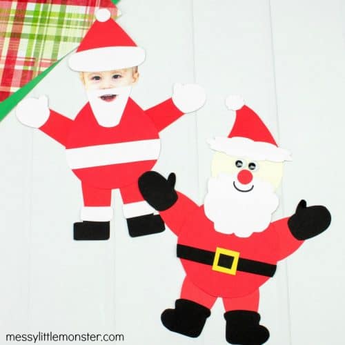 30+ Santa Crafts for Kids - Happiness is Homemade