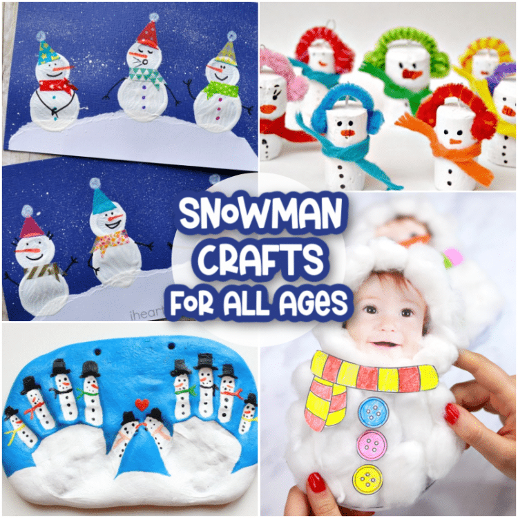 Cute Snowman Crafts for Kids to Make This Winter