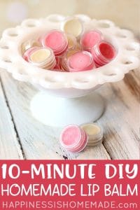 10-minute Diy Lip Balm - Happiness Is Homemade