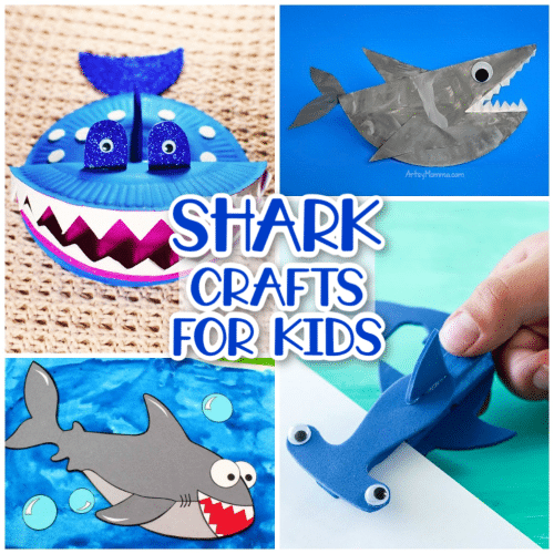 20+ Shark Crafts for Kids - Happiness is Homemade