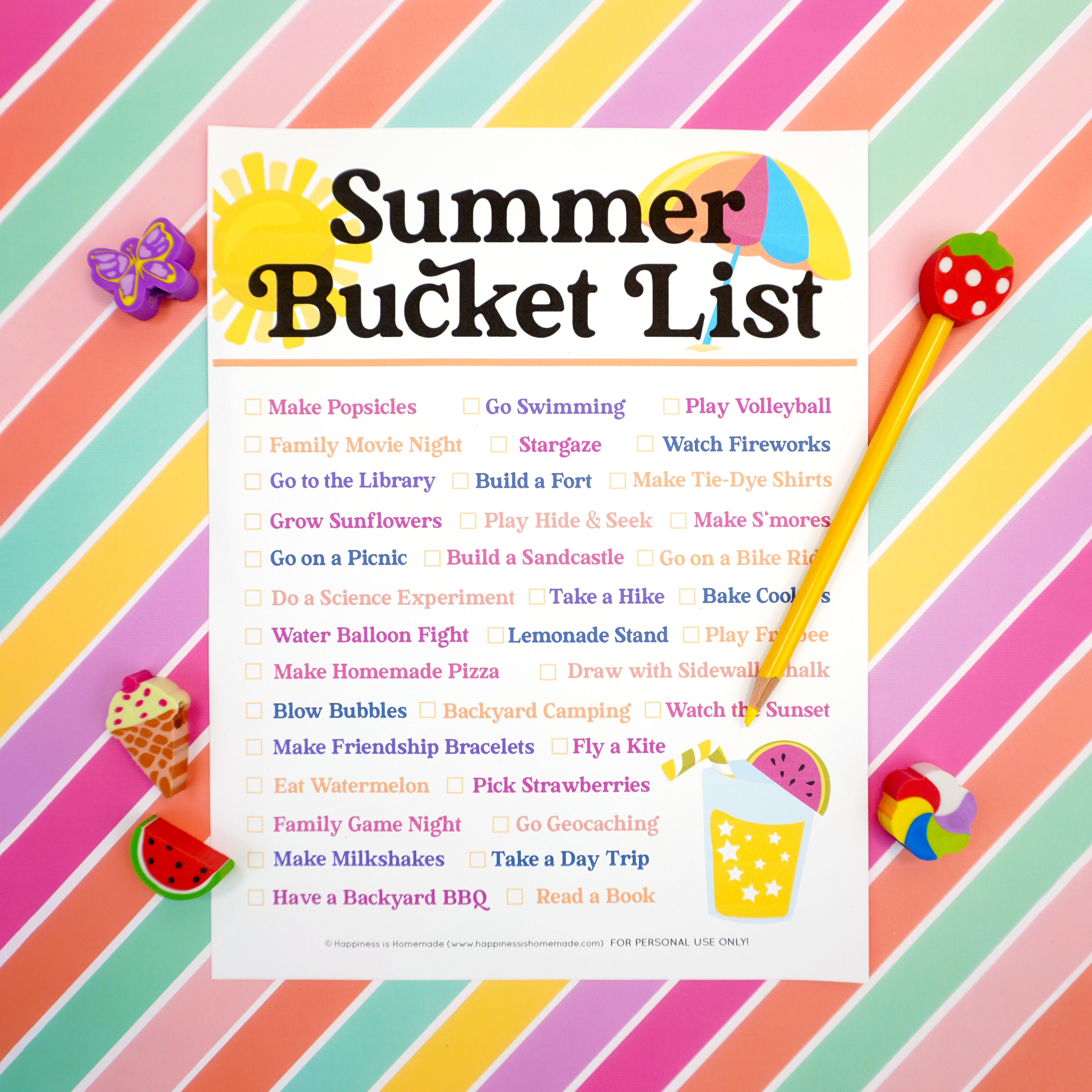 The Summer Bucket List (Printable List + Tips)