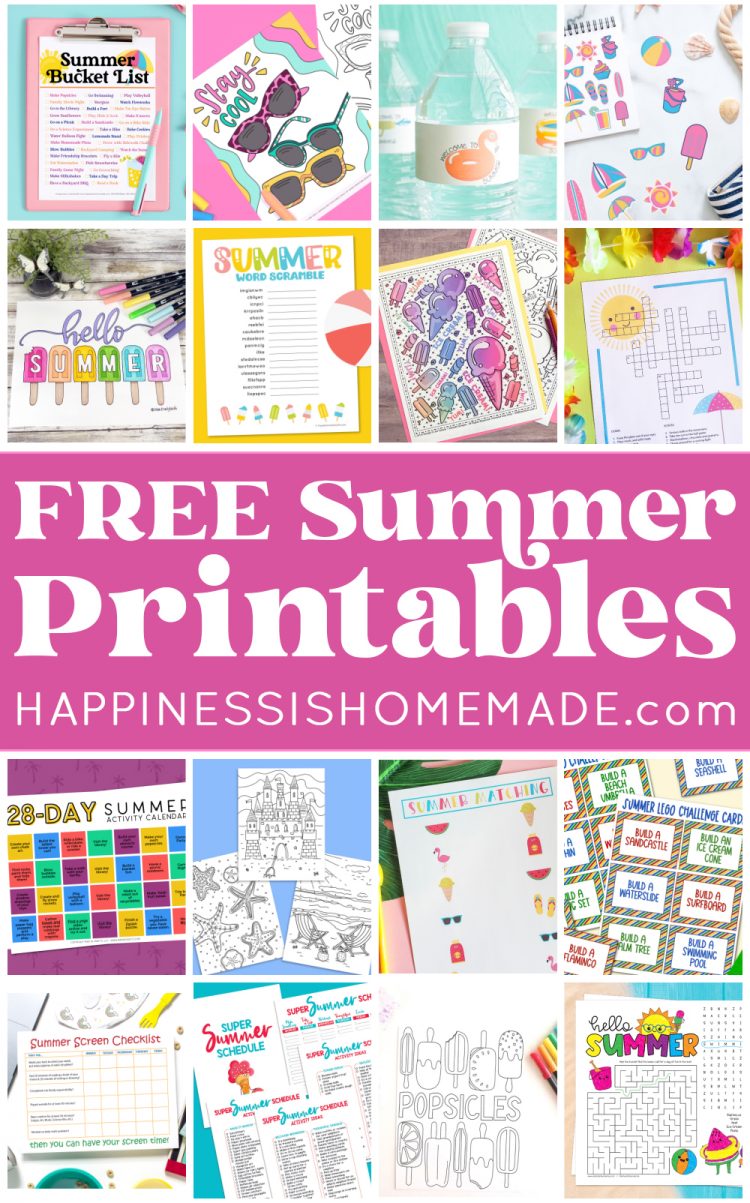 Summer Bucket List Printable - Happiness is Homemade