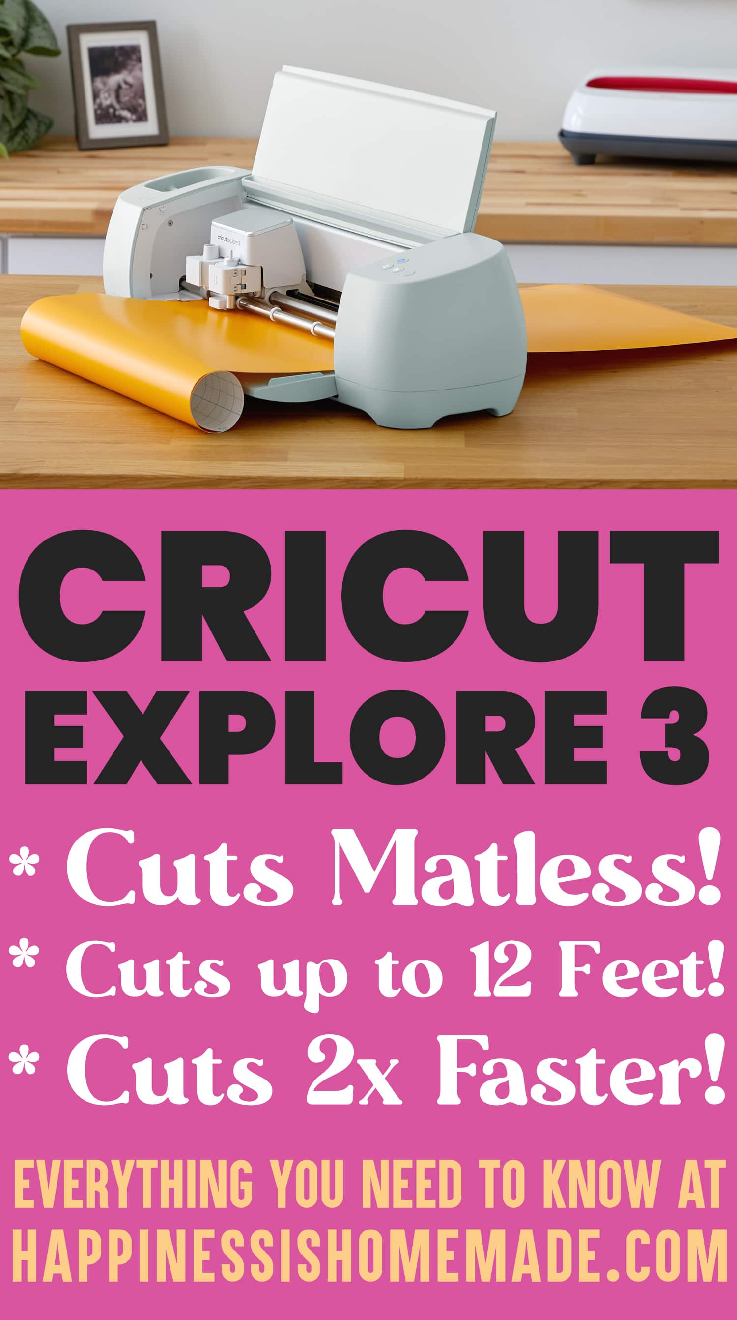 Cricut Explore 3 Smart Cutting Machine + Digital Content Bundle, Adult Unisex, Green