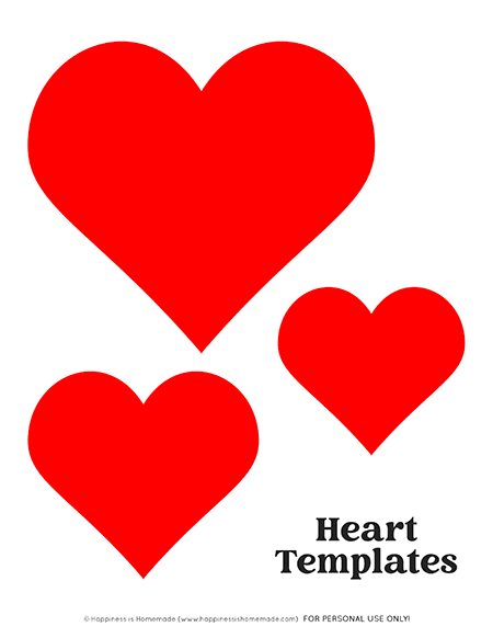 30 Free Printable Heart Templates and Stencils 