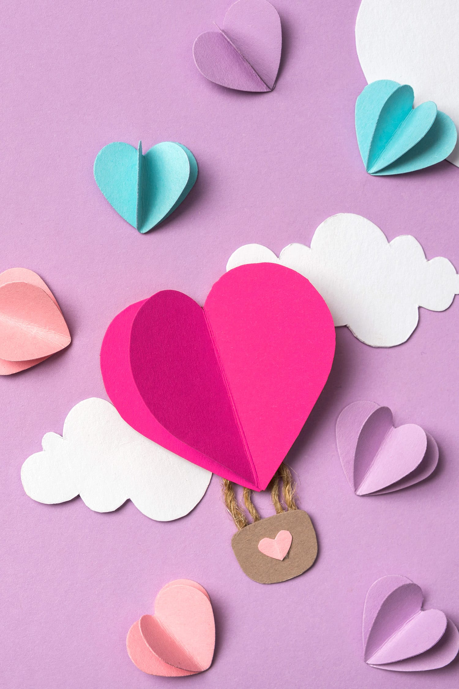  Paper hearts cut outs, 3 inch wide, 50 pieces, Choose color :  Handmade Products