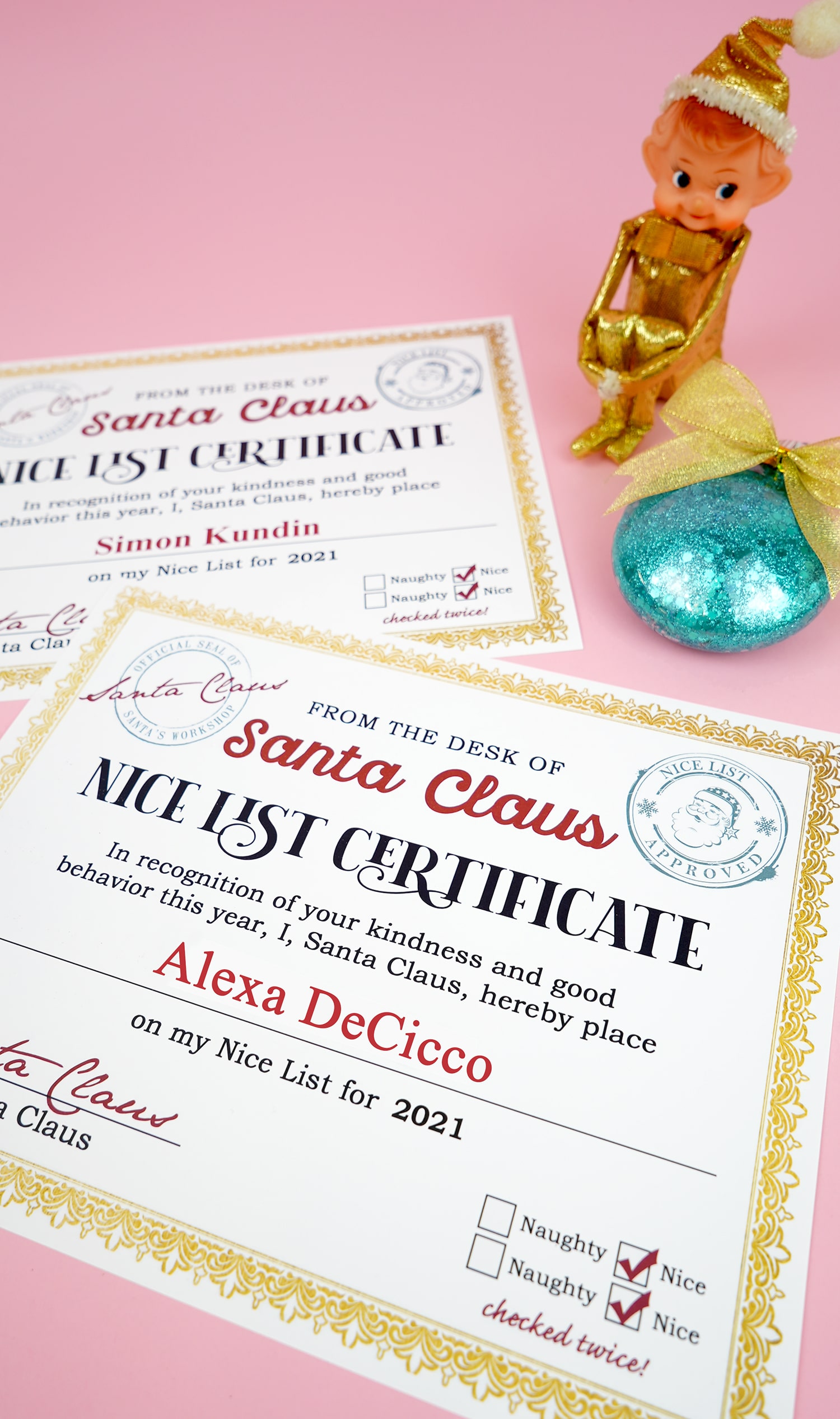 Free Printable Naughty and Nice List Certificates ⋆ The Quiet Grove