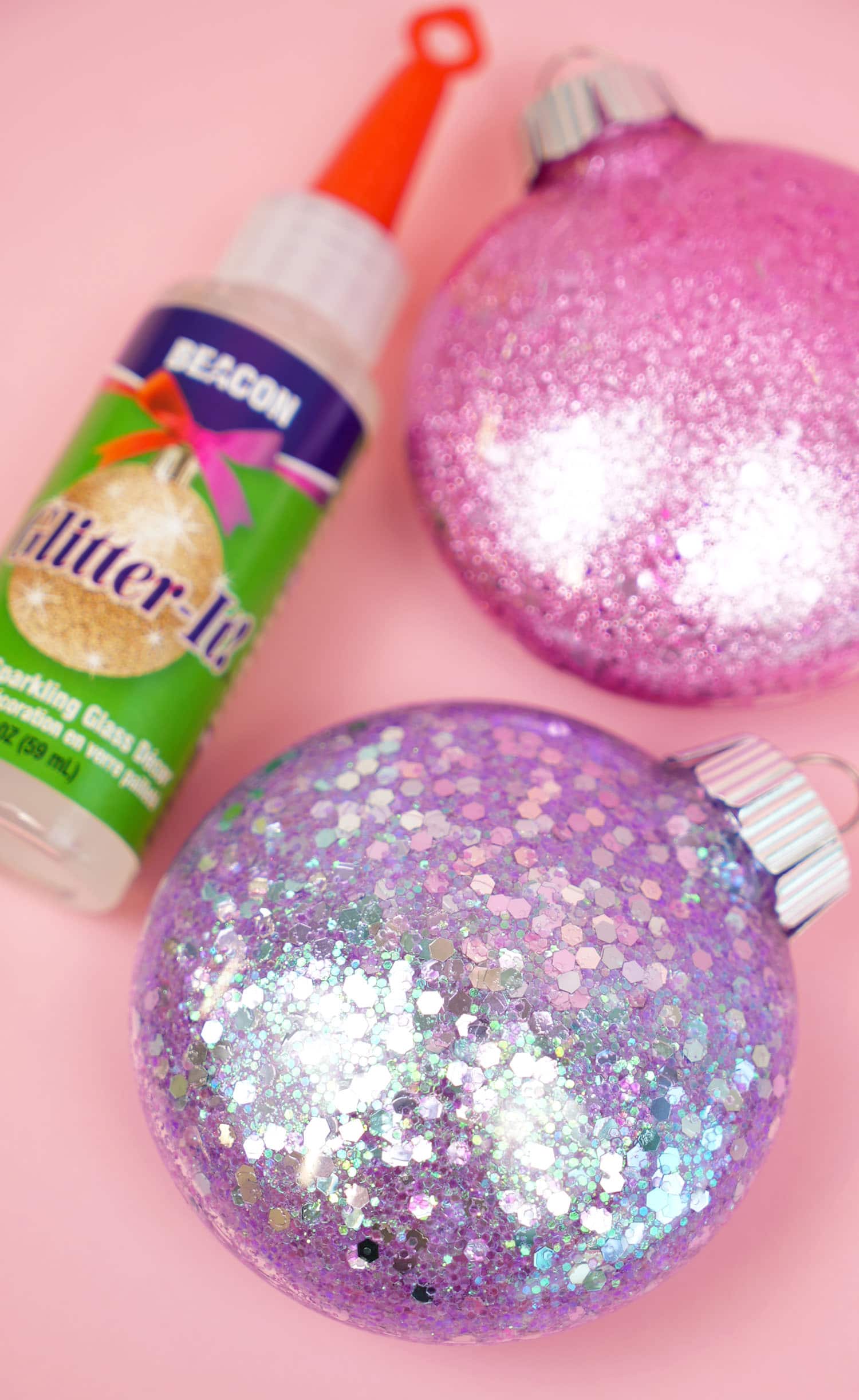 Glitter ornament help! I used watered down mod podge and for some