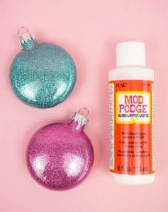 Glitter Ornaments: Easy Christmas Craft - Happiness Is Homemade