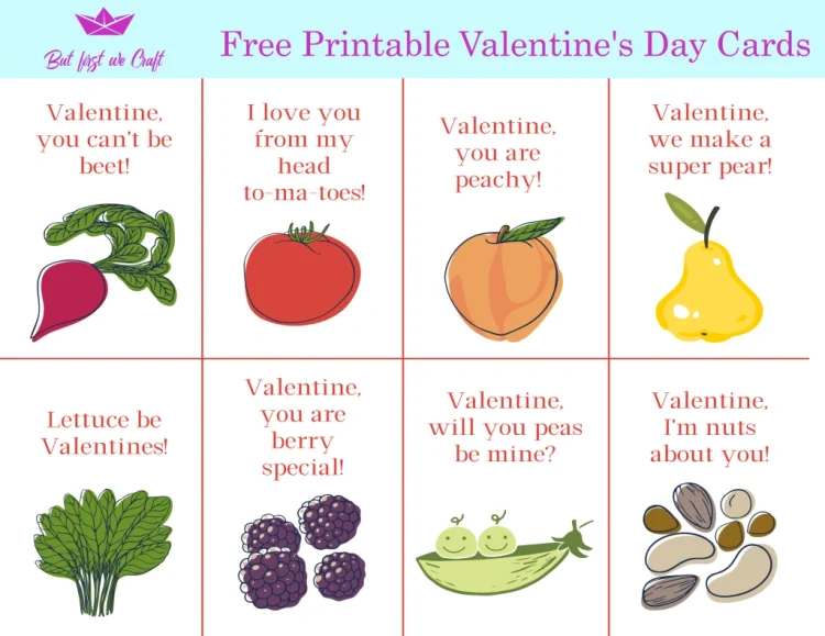 Printable Valentines Cards for Kids - Fork and Beans