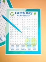 Earth Day Word Search - Free Printable - Happiness is Homemade