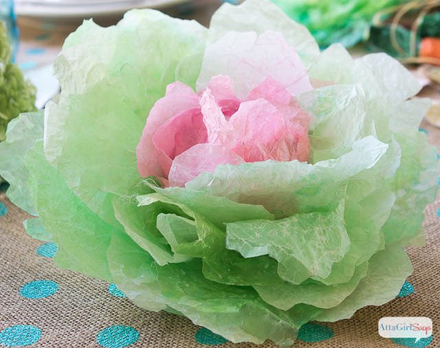 Valentine's Day Craft - Tissue Paper Flower Lollipops - The Happier  Homemaker