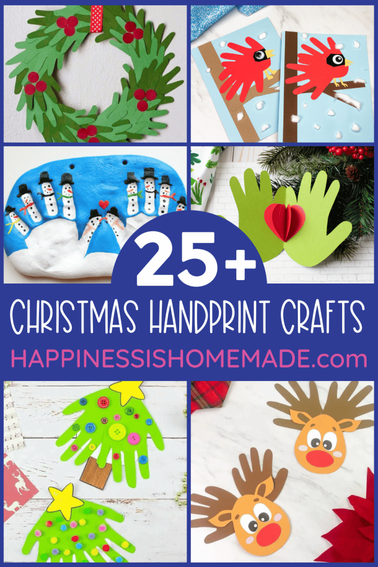 25+ Christmas Handprint Crafts - Happiness is Homemade