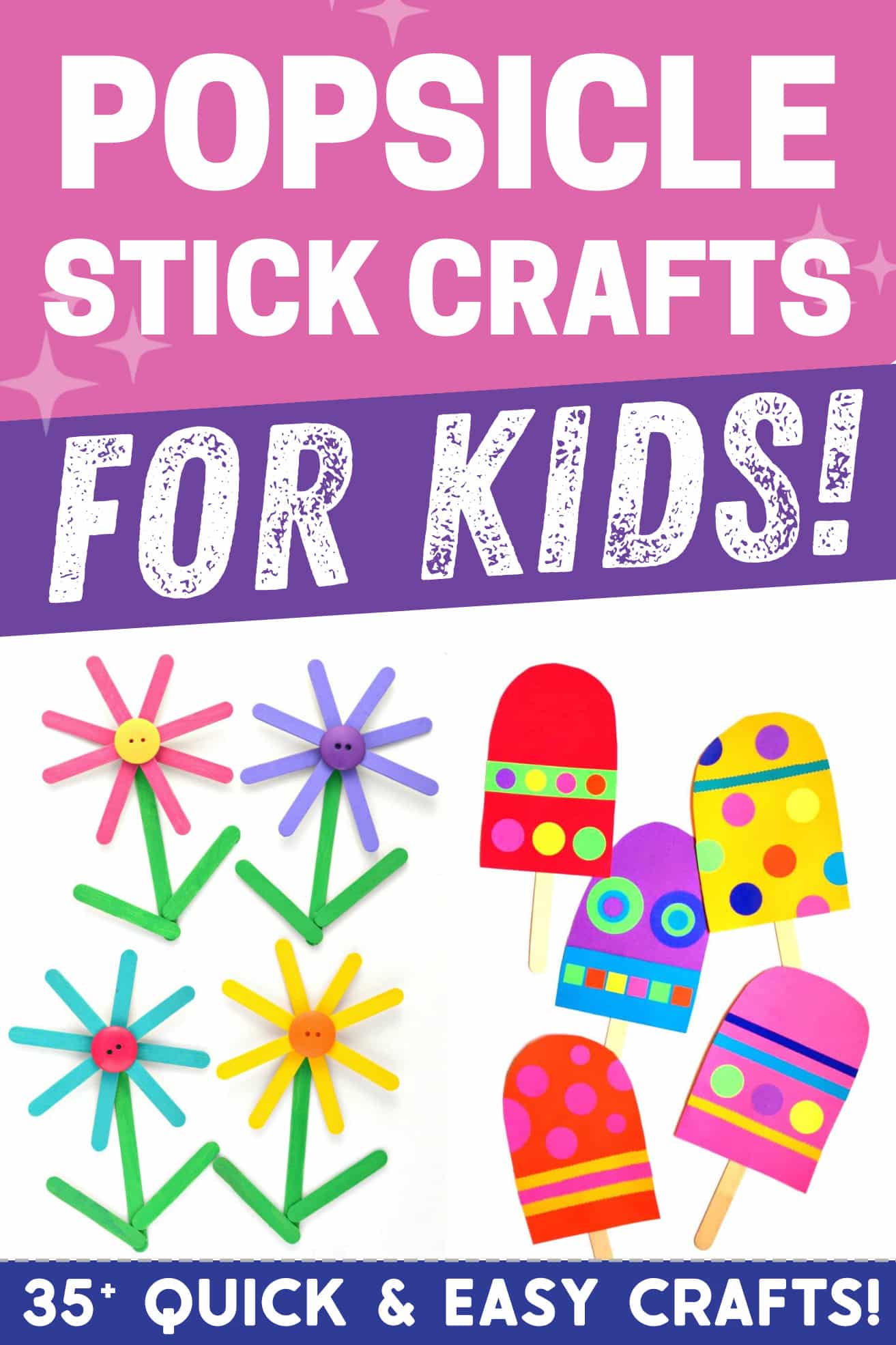 35+ Easy Flower Crafts For Kids - Made with HAPPY - Easy Kids Crafts