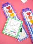 Free Printable Paint Valentines for Kids - Happiness is Homemade