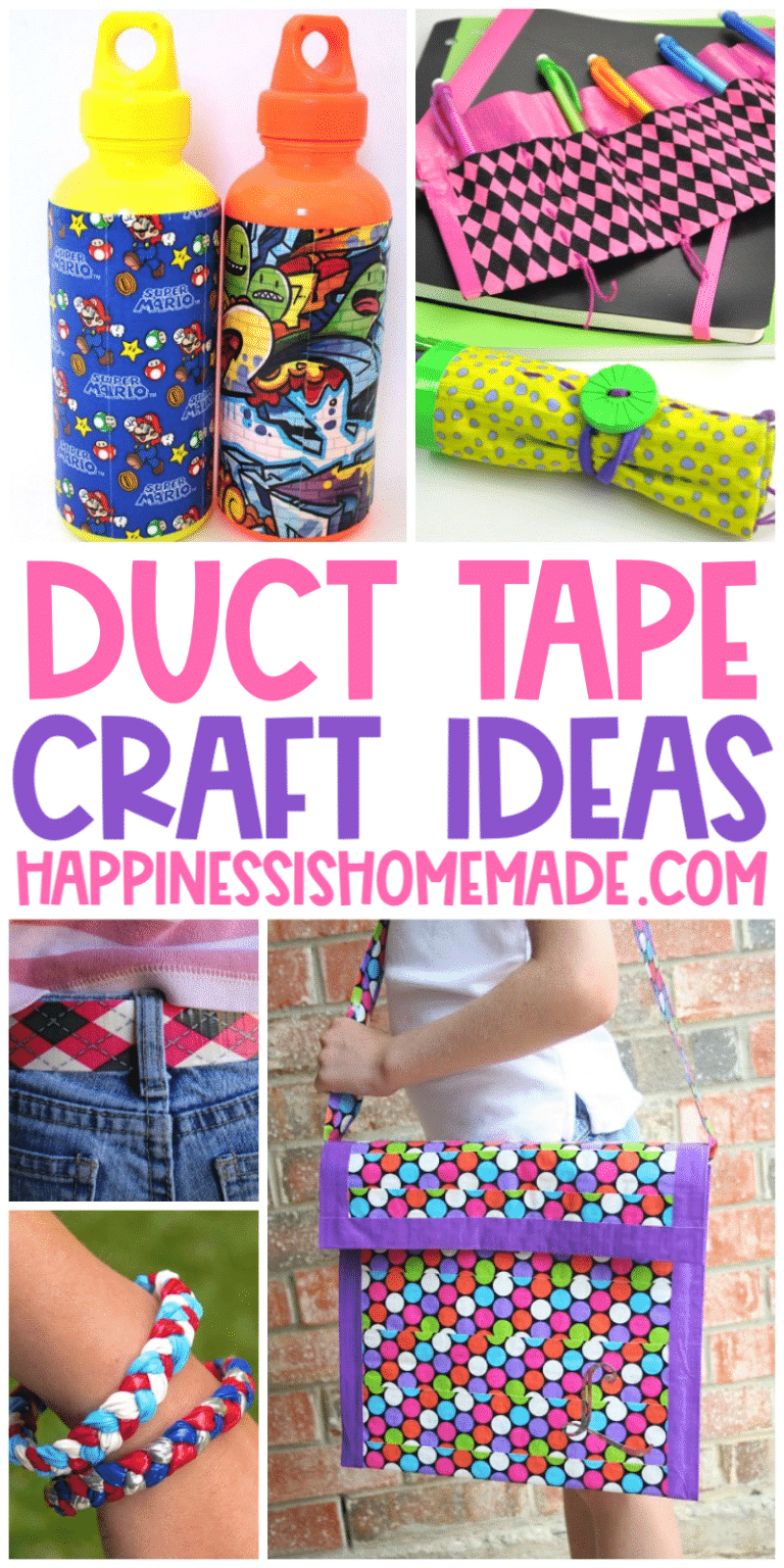 20+ Easy Duct Tape Crafts - Happiness is Homemade