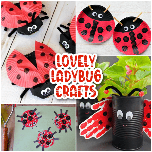 20+ Easy Ladybug Crafts - Happiness is Homemade