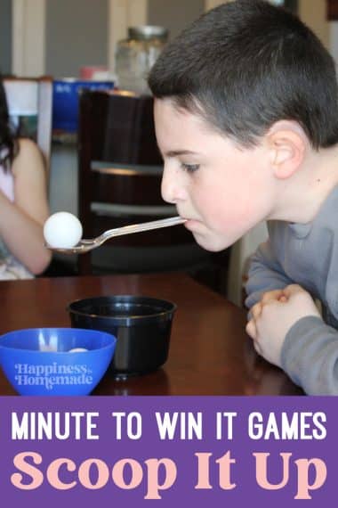 10 Awesome Minute to Win It Games - Happiness is Homemade