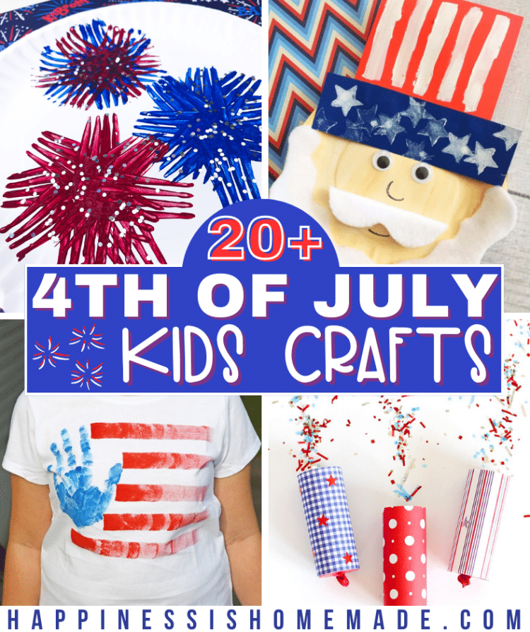 4th of July Crafts for Kids - Happiness is Homemade