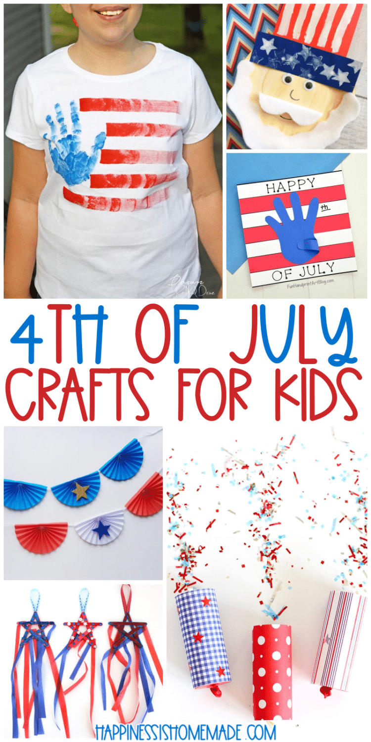 4th of July Crafts for Kids - Happiness is Homemade