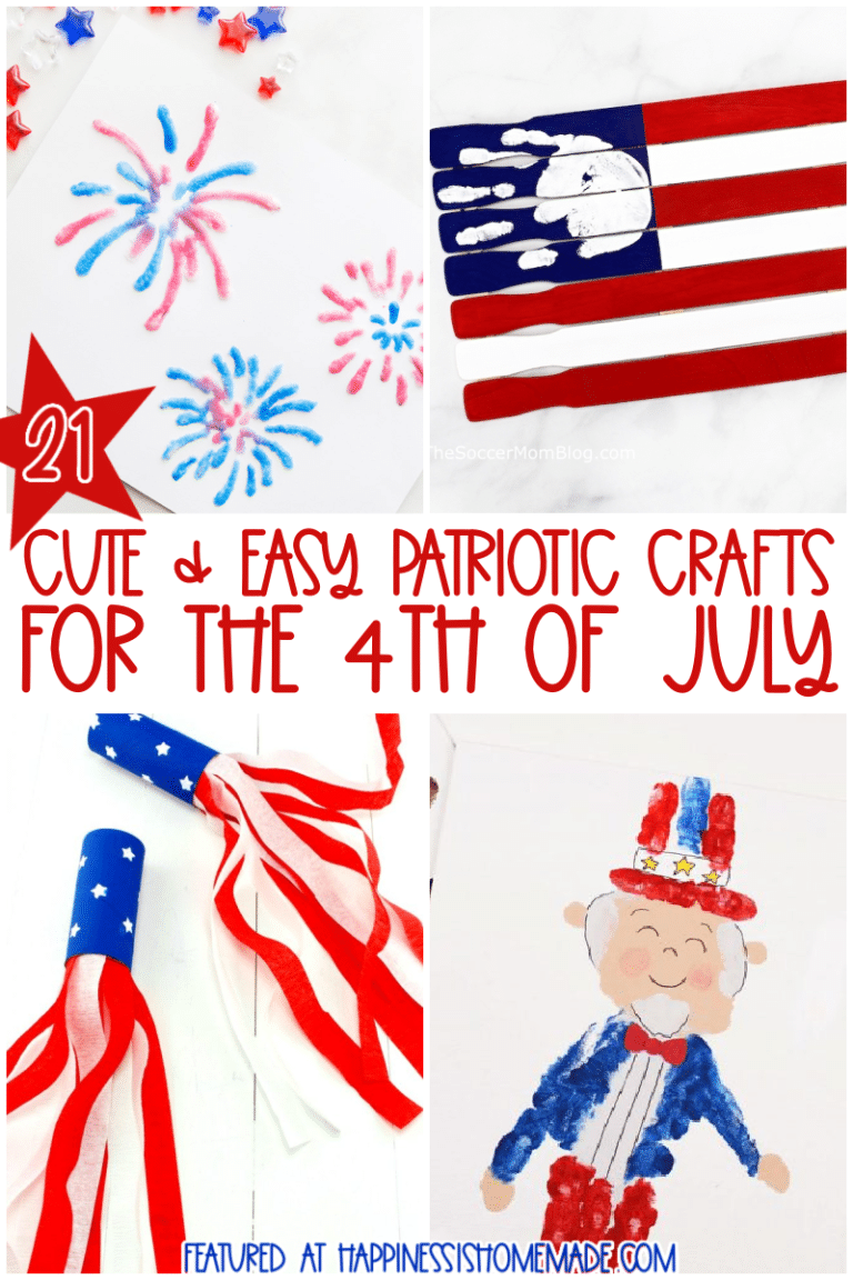 4th of July Crafts for Kids - Happiness is Homemade