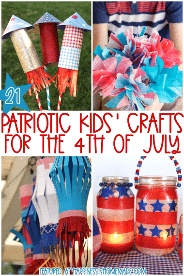 4th of July Crafts for Kids - Happiness is Homemade