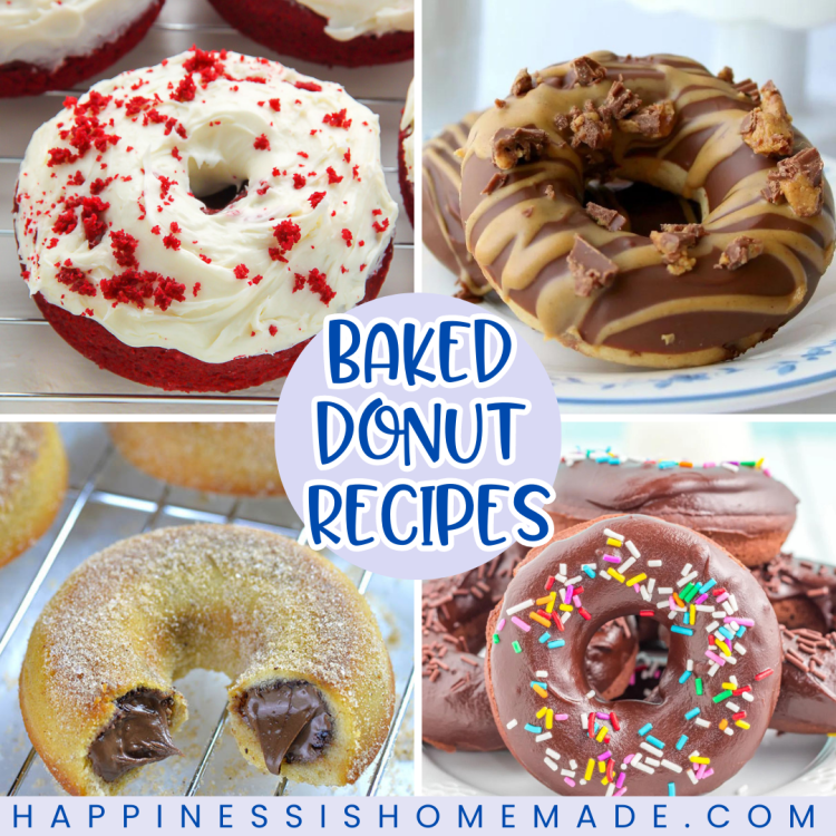 25+ Best Baked Donut Recipes - Happiness is Homemade