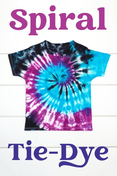 Spiral Tie-Dye Pattern: How to Fold and Dye - Happiness is Homemade