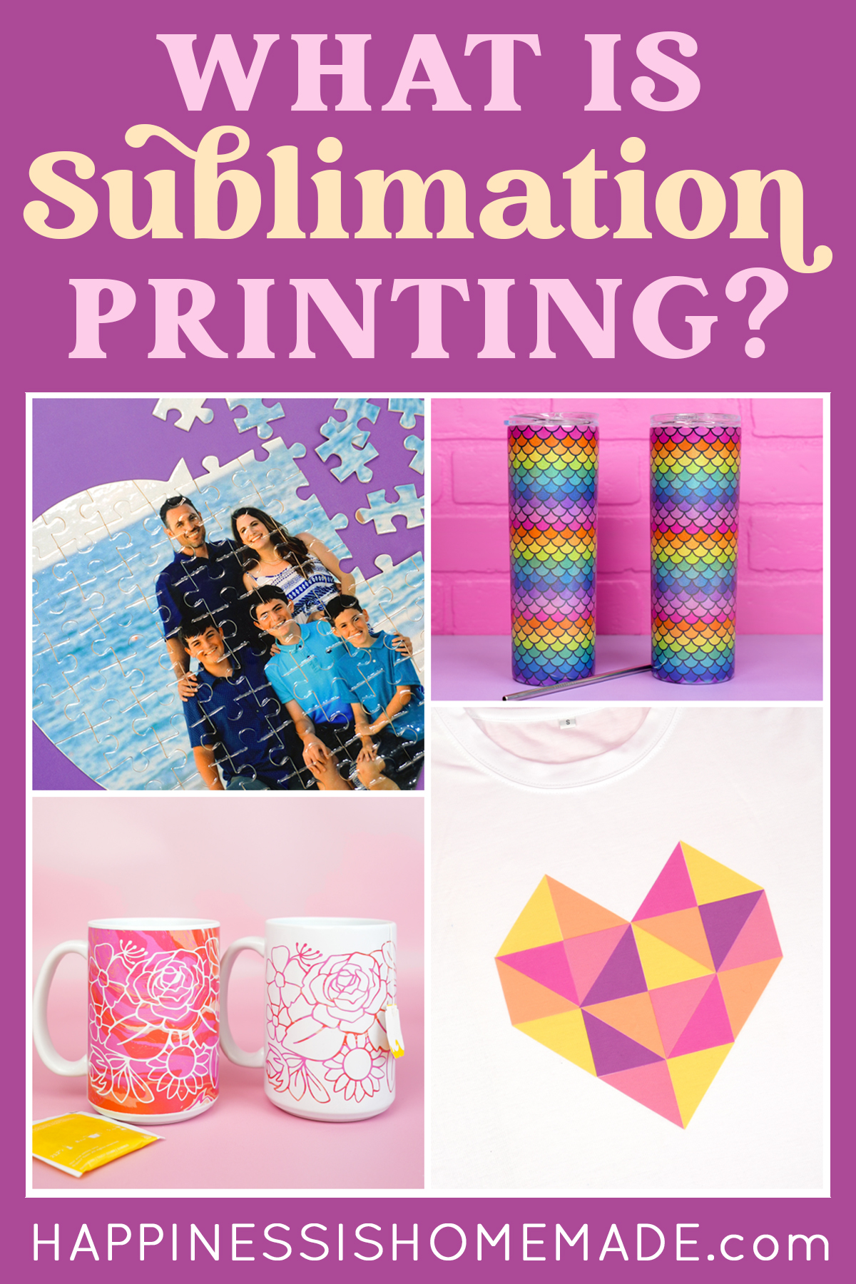 What is Sublimation Printing? - Happiness is Homemade
