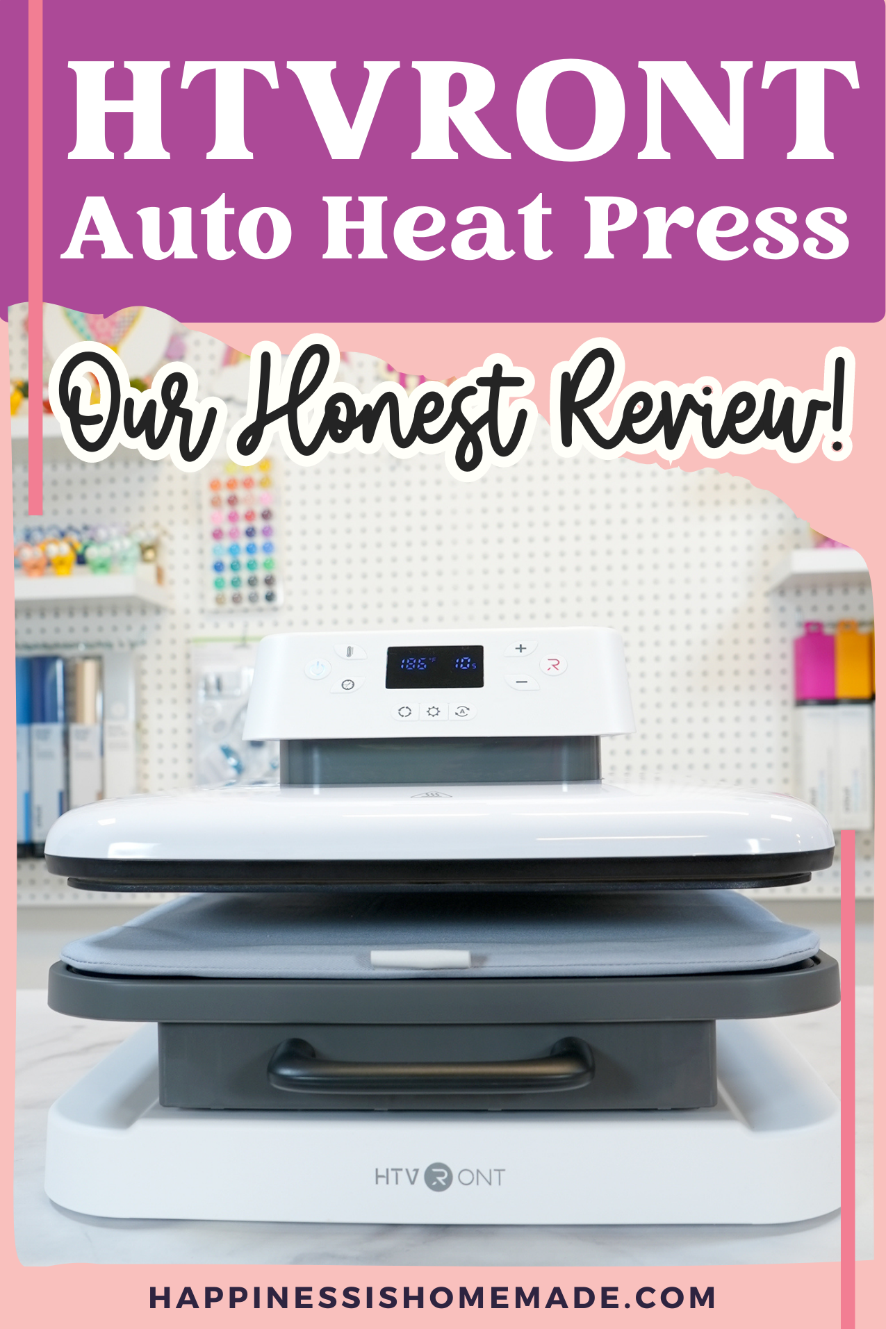  HTVRONT Auto Heat Press Machine for T Shirts - Heat
