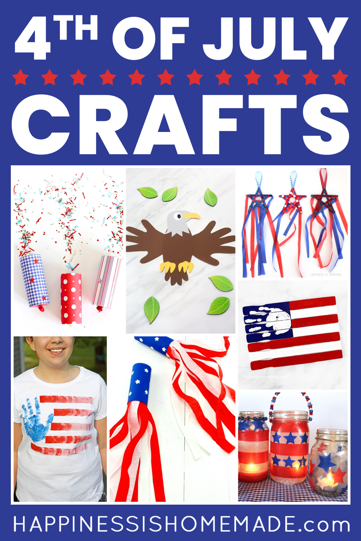 Red, White & Blue Patriotic Paper Craft - This Mama Loves