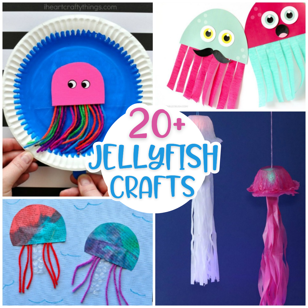 20+ Jellyfish Crafts for Kids - Happiness is Homemade