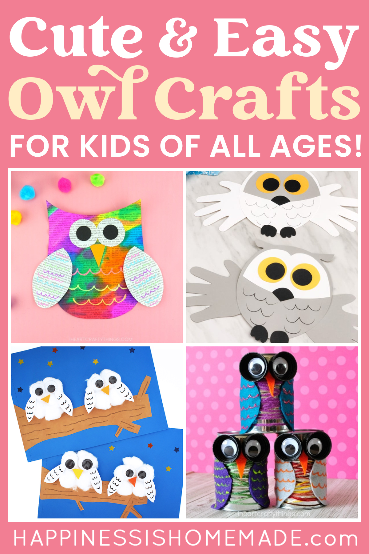 Cotton Ball Snowy Owl Craft - Our Kid Things