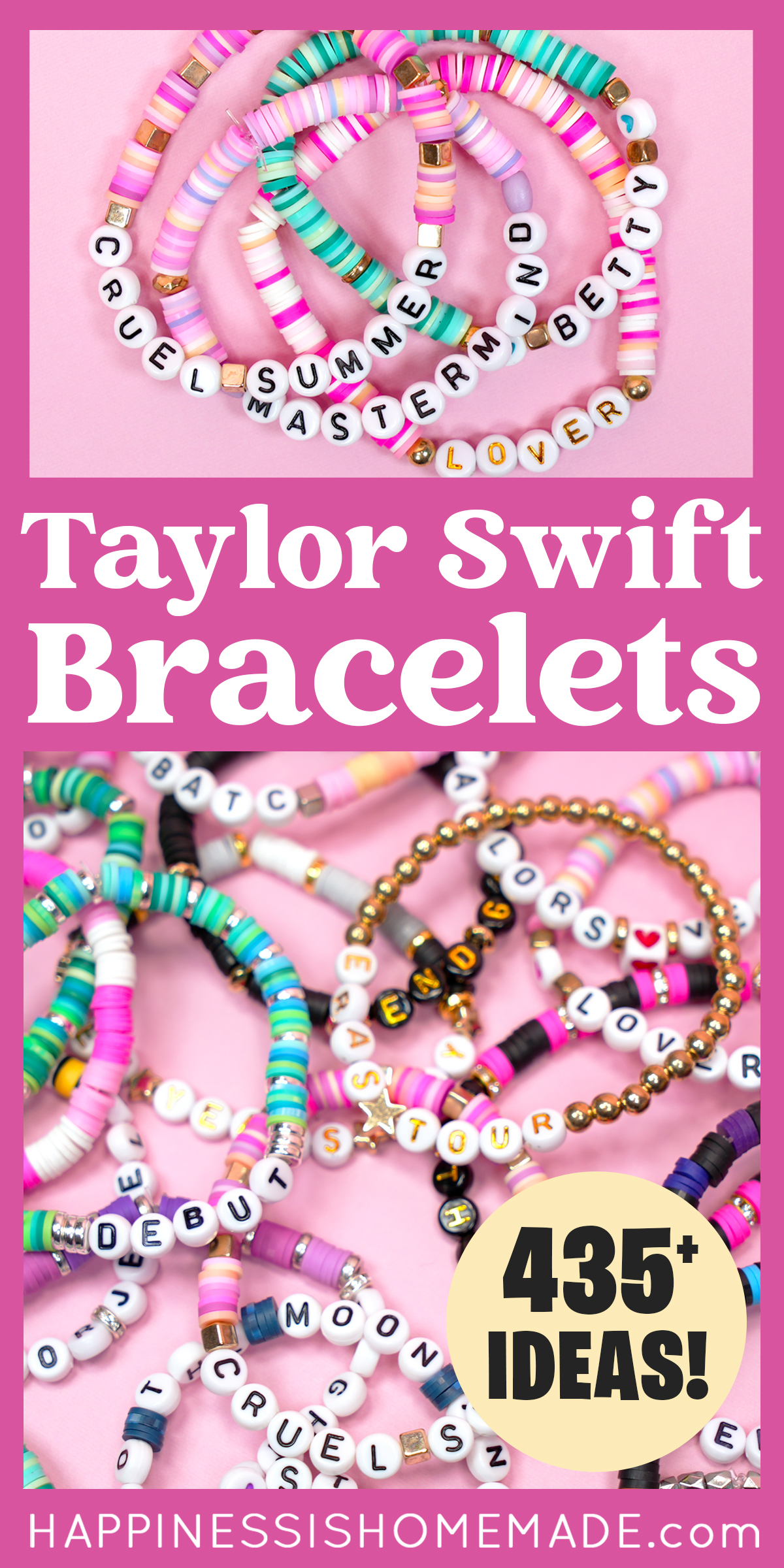 DIY Taylor Swift bracelets ideas to make for the Eras tour
