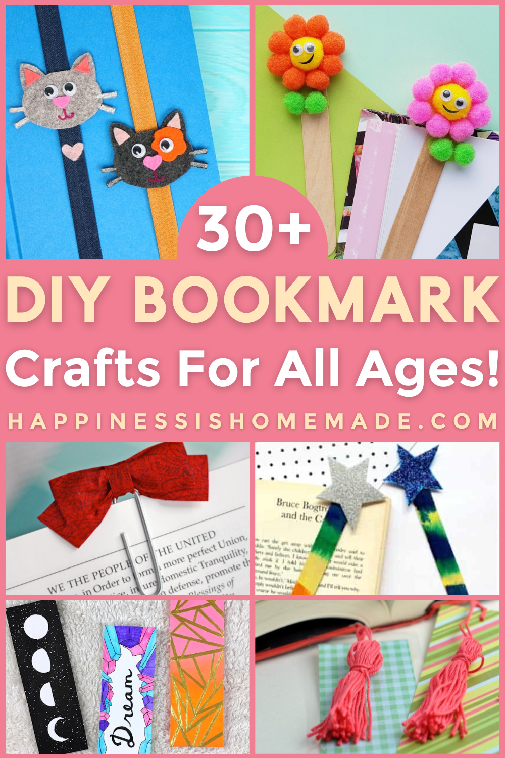 Blue Half Round Macrame DIY Bookmark Making Kit for Kids & Adults