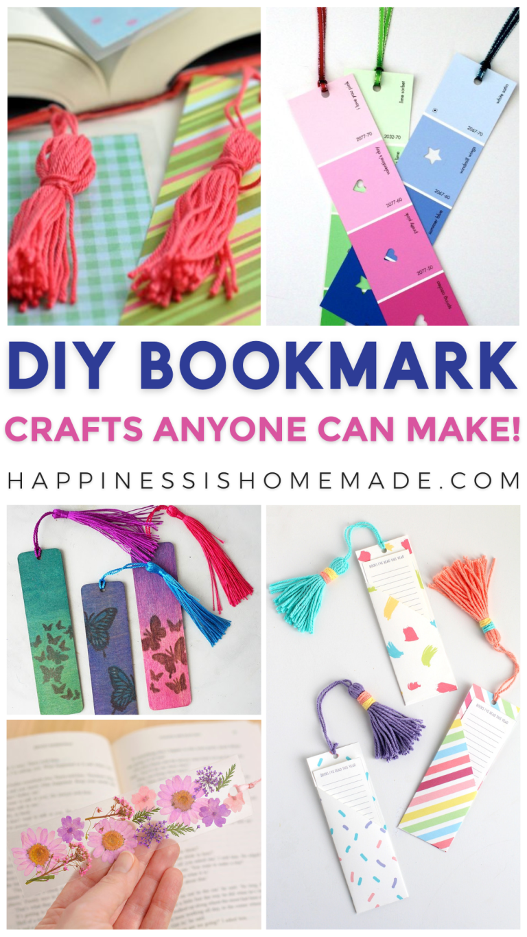 30+ DIY Bookmark Ideas - Happiness is Homemade