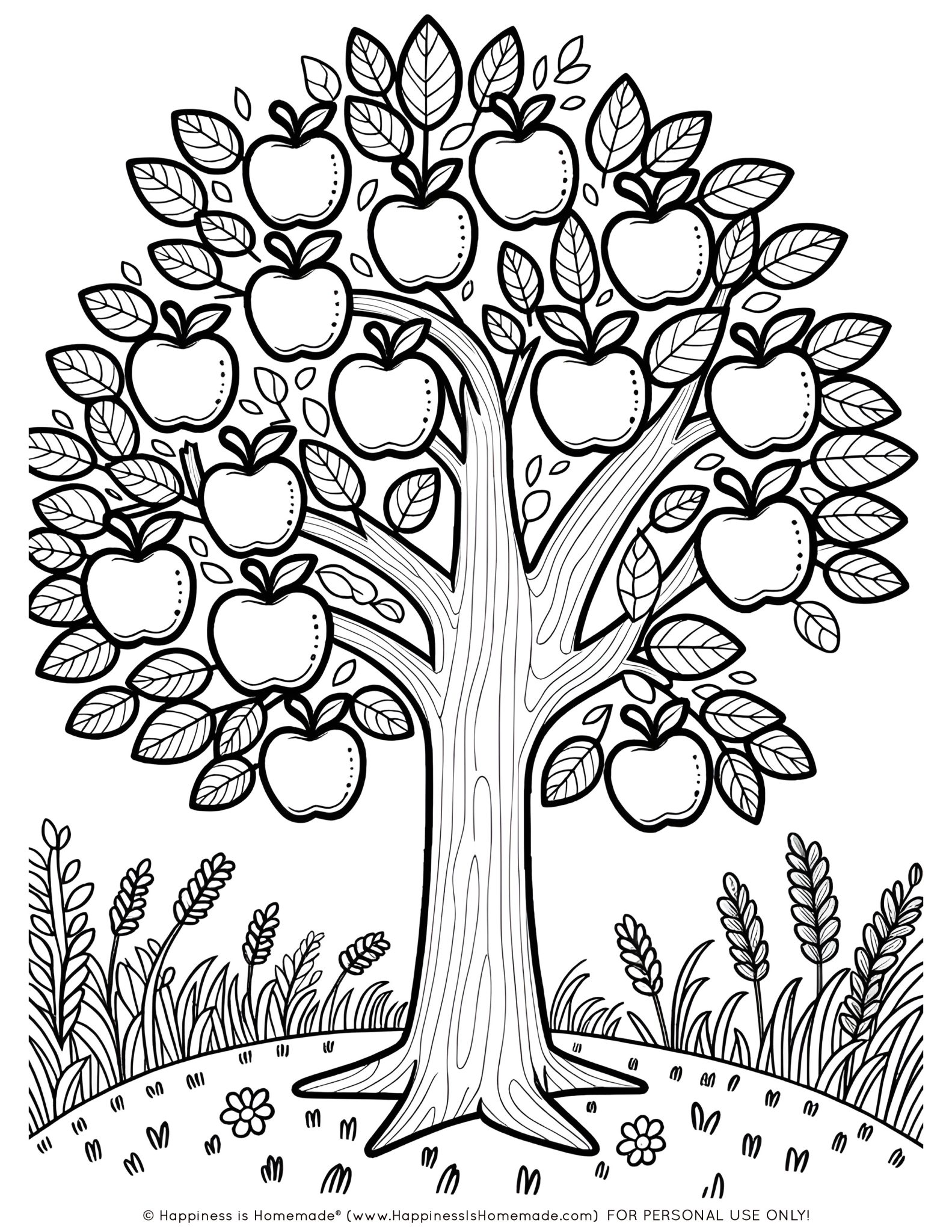 60+ FREE Thanksgiving Coloring Pages for Adults & Kids - Happiness is ...