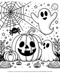 60+ FREE Halloween Coloring Pages for Adults & Kids - Happiness is Homemade