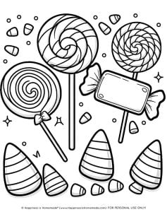 60+ FREE Halloween Coloring Pages - Happiness is Homemade