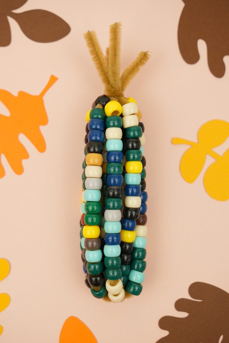 Beaded Corn Craft - Happiness is Homemade