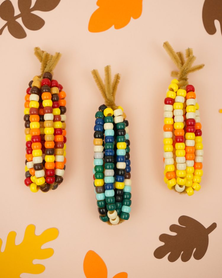 Beaded Corn Craft - Happiness is Homemade