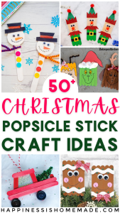 50+ Popsicle Stick Christmas Crafts - Happiness is Homemade