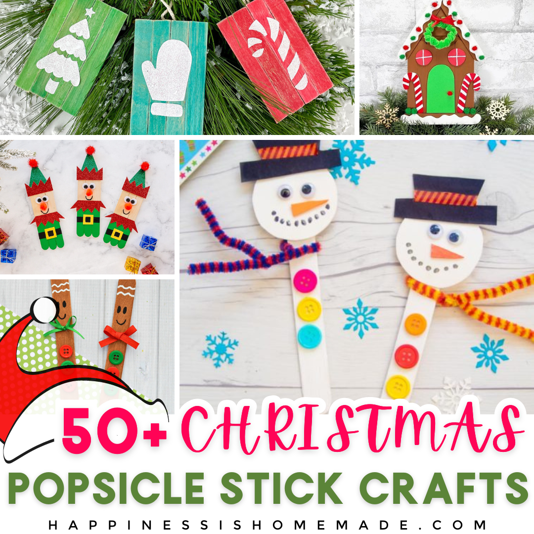 30+ Christmas Crafts for Toddlers and Preschoolers - Happiness is Homemade